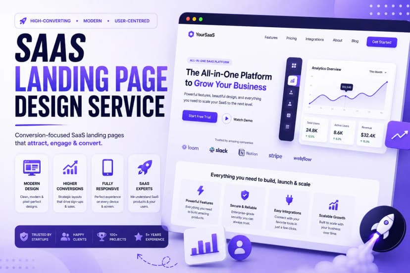 SaaS Landing Page Design Service: The Complete Guide to Building Landing Pages That Convert Visitors into Paying Customers (2026)